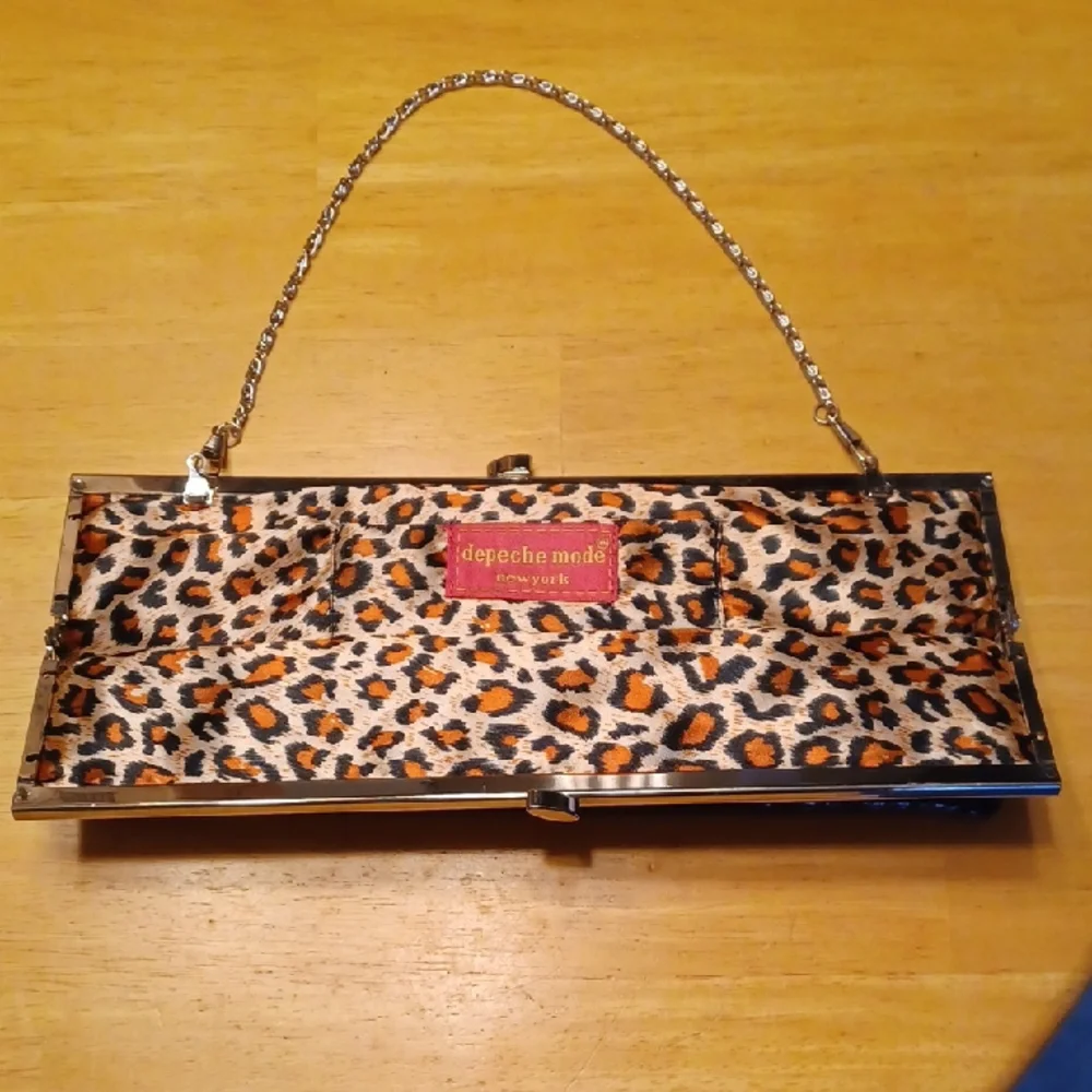 depeche mode Vinyl Black Quilted Clutch
